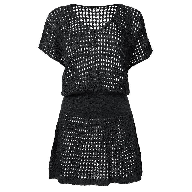 

Пляжная туника Cover ups 2020 One Size чёрный