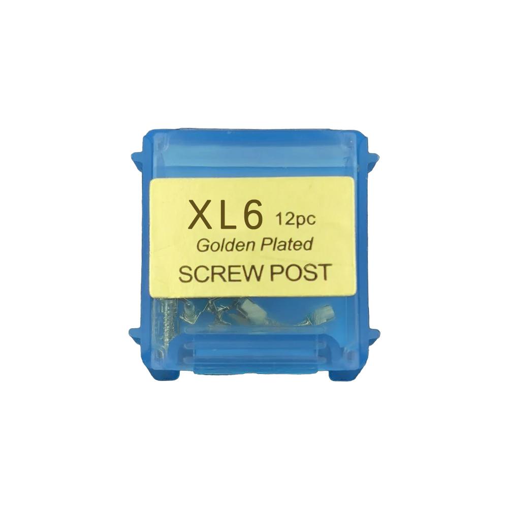 12Pcs Gold Plated Screw Post Kit Stainless Steel Conical Retention Posts All Sizes S M L Xl Single Pack Refills
