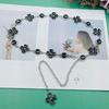 Metal Crystal Waist Chain With Water Diamond Embellishments For Elegant Women