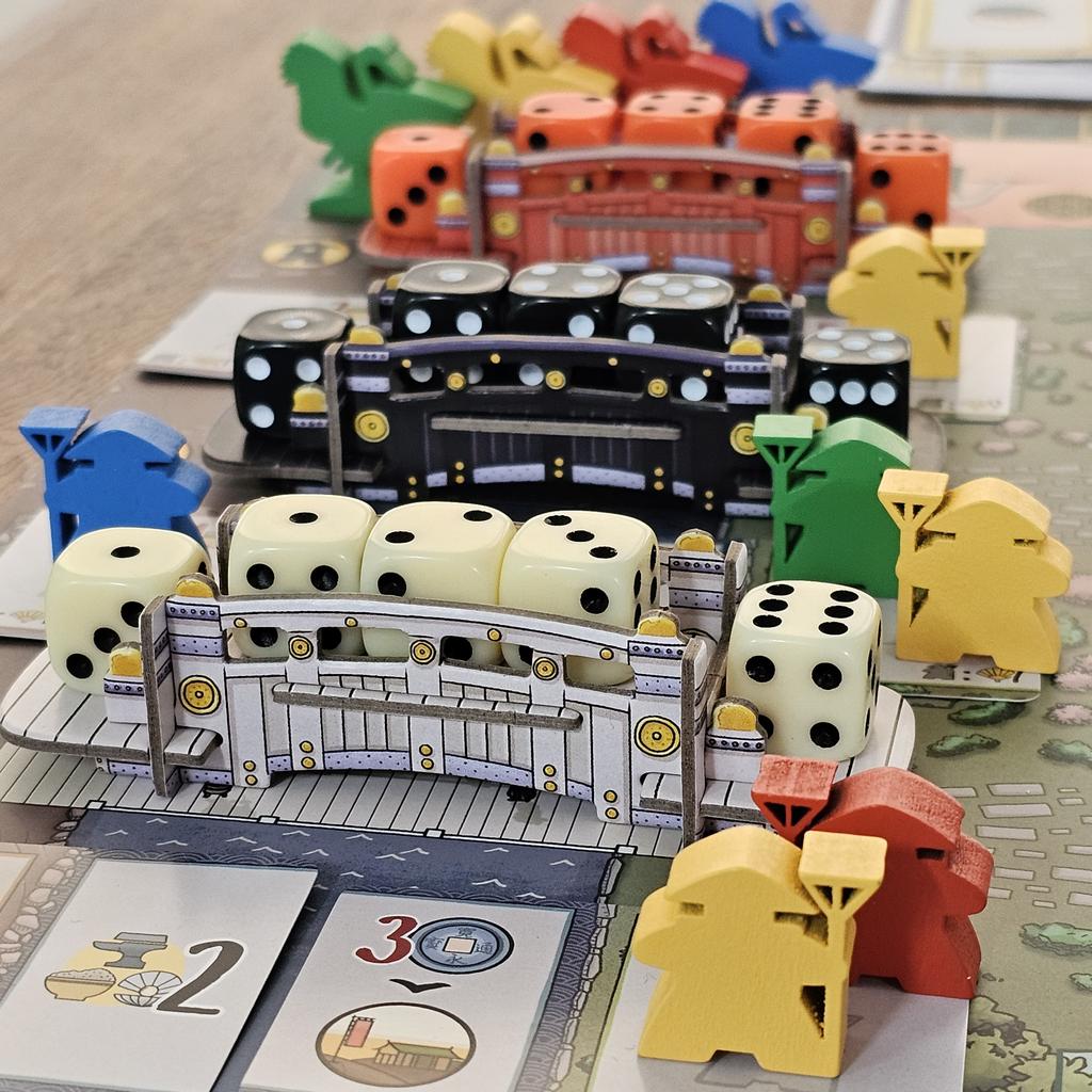 Egret Castle Board Game Strategy Dice Essen Edition