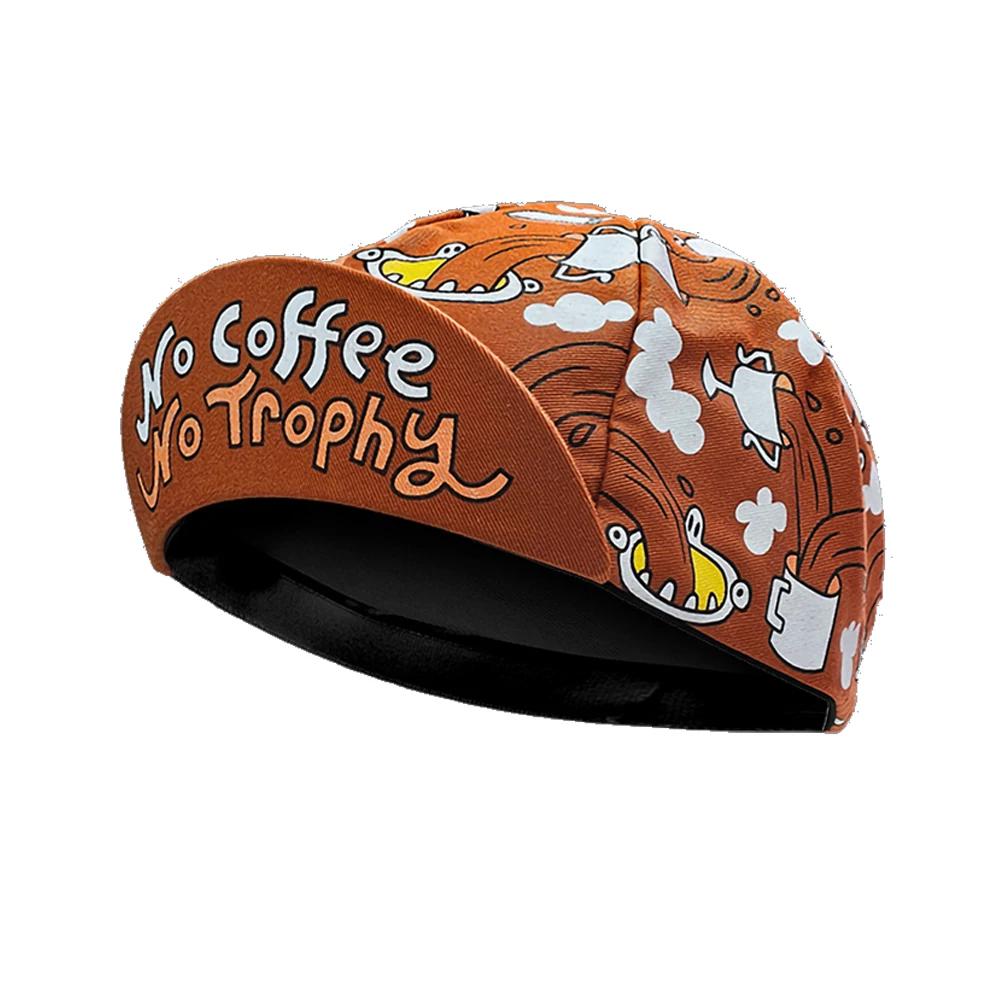 Niente Caffè Niente Trofeo Cappellino da Ciclismo Divertente per Bici da Strada Copricapo per Bici Uomo e Donna Gorra Ciclismo