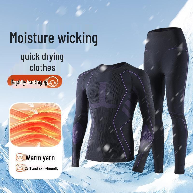 JingJingRS Ski Quick-Dry Thermal Base Layer Set
