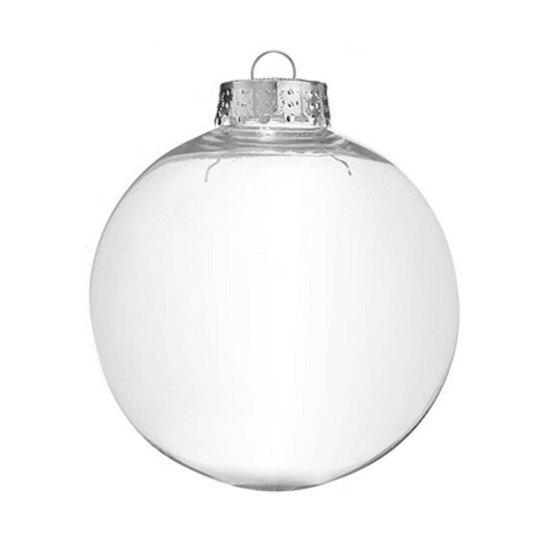 Transparent Plastic Ball Baubles Christmas Tree Hanging Ornament DIY Decoration