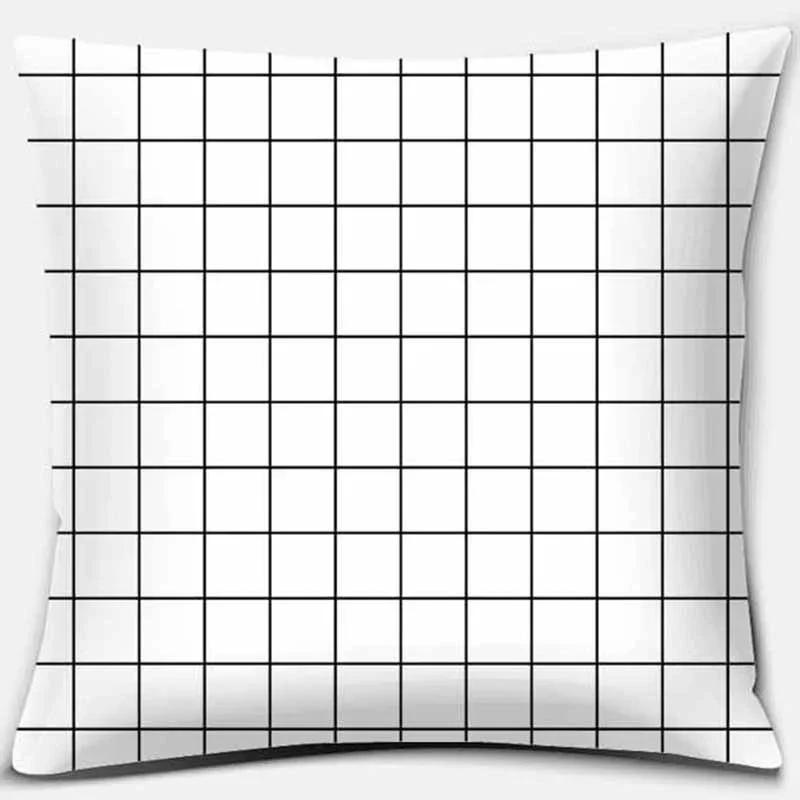 Fresh And Modern Geometric Printing Square Pillowcase Home Decoration Car Sofa Cushion Cover