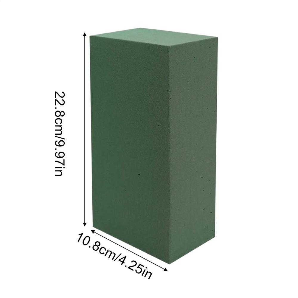 

1pc Floral Foam Cuttable Stable Water Locking Craft Supplies Flower Arrangements Plant Foam for Wedding Birthday Party Holiday зелёный