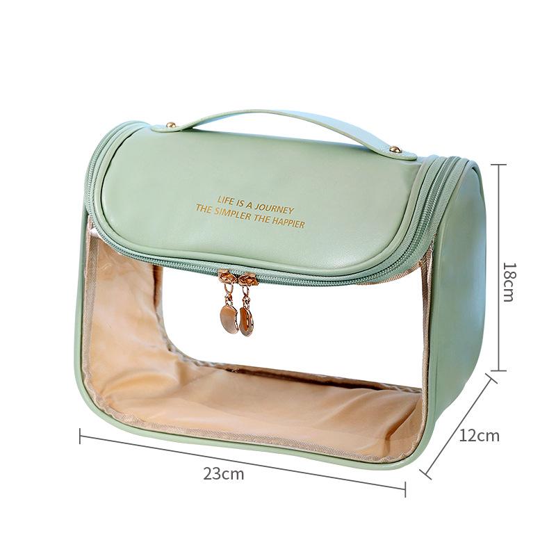 Transparent wasserdichte Reise-Make-up-Tasche mit hoher Kapazität