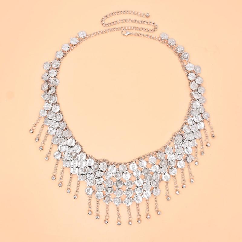 Adjustable Length Tassels Waist Chain Blings Body Chain Decorative Body Chain for Traditional Chinese Attires