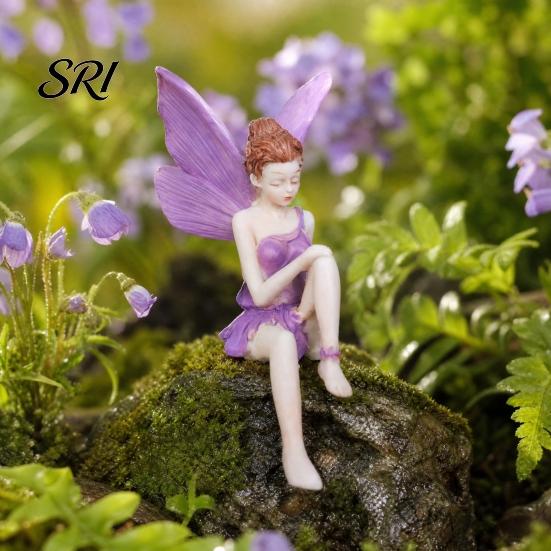 Multi-room Decorative Item Flower Fairy Ornaments, Beautiful And Fine Carving Figurines, Bedroom Piece Resin Sculpture for Home Patio Balcony