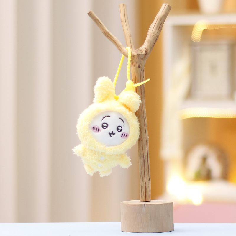 Panda Keychain Rabbit Cute Cartoon Girl Backpack Decorative Pendant Doll Plush
