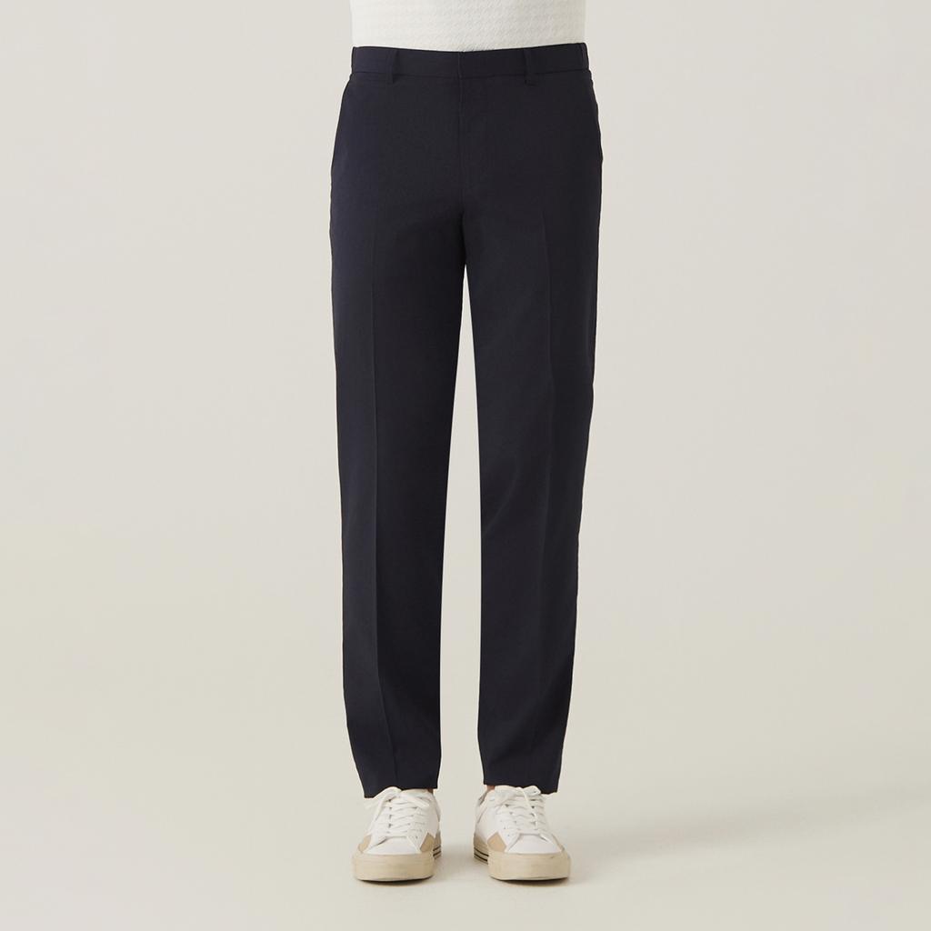 FERRAROMILANO Comfort Fit Two-Tone Knit Slacks Navy (Am0Fbps20149)