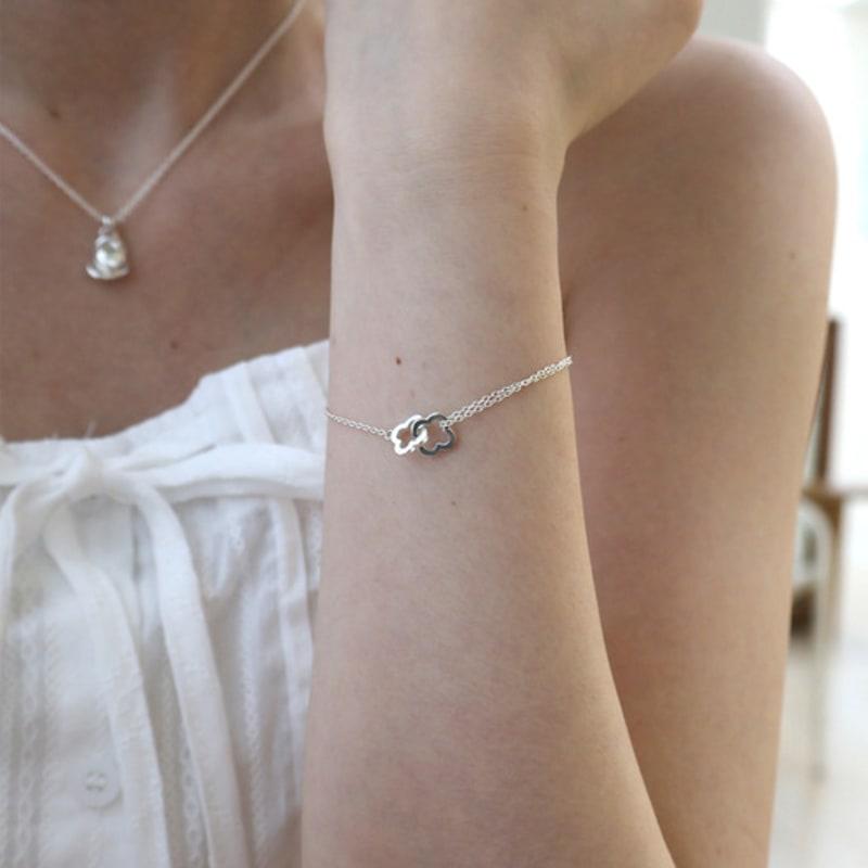 

Monde Ligne Two chain layered bracelet 15