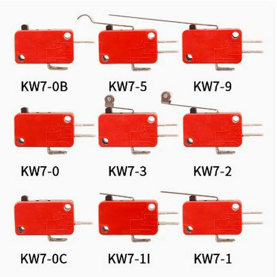 Copper Contact KW7 Series V-15/152/153/155-1C25 Microwave Oven Micro Switch