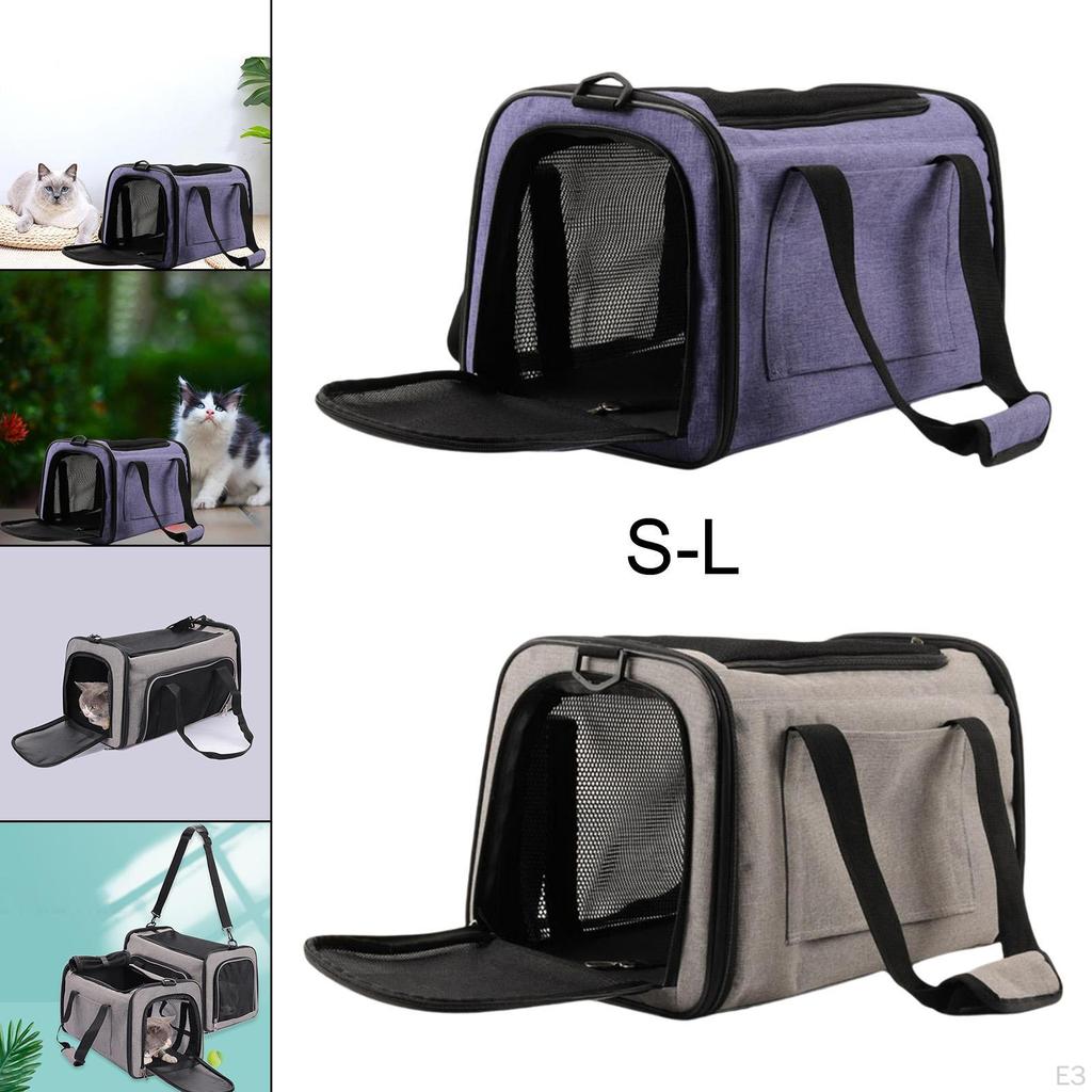 Breathable Folding Pets Carrier, Hiking Traveling Camping Sightseeing Handbag, Collapsible Bag,
