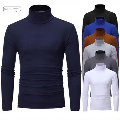 Men's Slim Fit High Neck Long Sleeve T-Shirt - Autumn/Winter Collection 2022