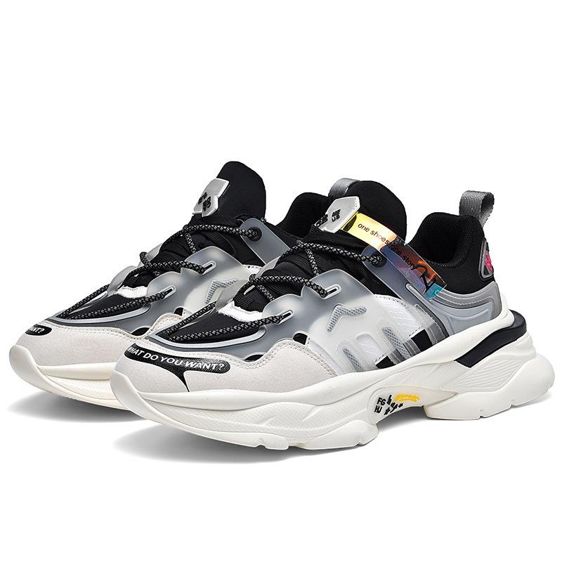 Men's shoes extra large size shoe size sneakers casual platform dad shoes heightened elastic sneakers