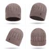 Women Men Winter Wool Hat Coldproof Warm Ear Protection Cap Outdoor Windproof Knitted Ski Hat