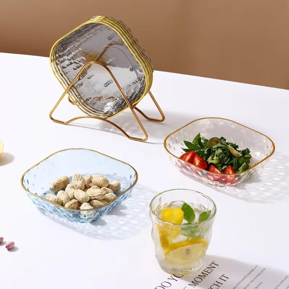 Golden Edge Bone Plate High-end Fruit Plate Multipurpose Dining Table Plate  Dining Table
