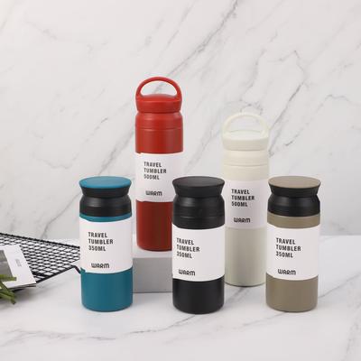 Simple Japanese Stainless Steel High-Value Men'S And Women'S Thermos Cups, Portable Coffee Cups, Car-Mounted Element Water Cups