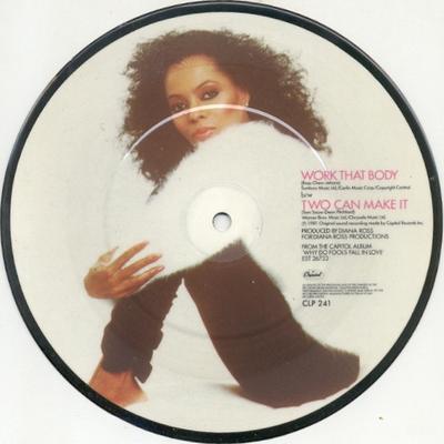 7inch Record DIANA ROSS - Work That Body CLP241 Capitol Records 1982 UK Soul/Funk Used