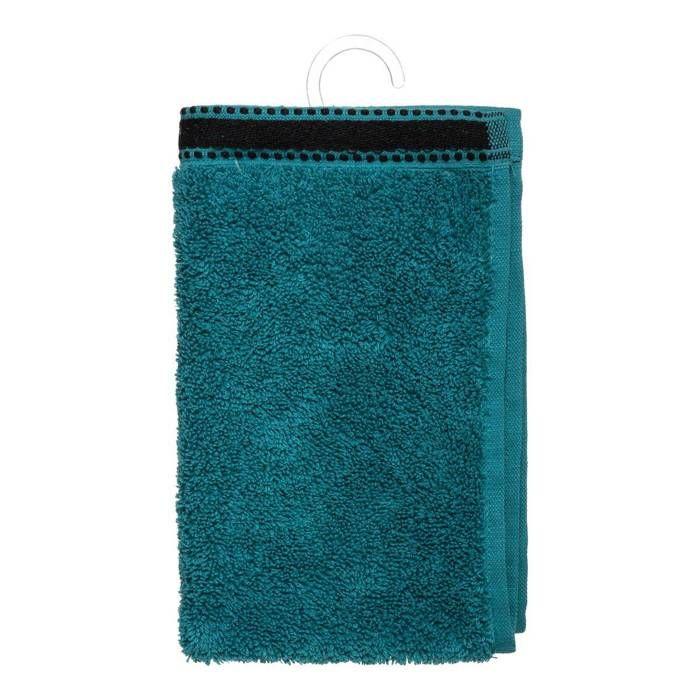 "Joia" Guest Towel Cotton Teal Blue 30x50cm - Atmosphera Interior Designer