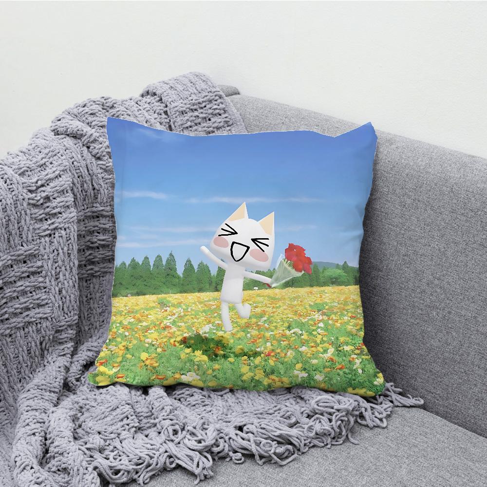 T-Toro I-Inoue Cute Pillow Case Soft Cushion Cases for Farmhouse Sofa Decor Home Decorations and Protector Pillow Case
