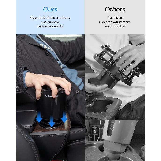 Getränkehalter-Expander-Adapter, Auto-Getränkehalter, verbesserter universeller Autositz, verstellbar mit Airbag, Anti-Schütteln, Auto