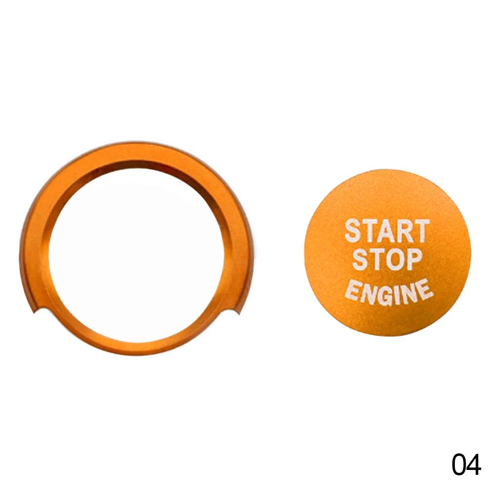 For 1 2 3 4 Series X1 F48 F20 F21 F30 F32 F33 F34 F36 F45 F46 Car Engine Start Button Stickers Ignition Key Ring Trim Cover
