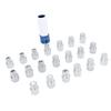 Kit de Ferramentas Removedoras de Porcas de Roda com Travamento de 21 peças Com Adaptador de Encaixe de 12 polegadas Aço Cromado 36 1 300 para