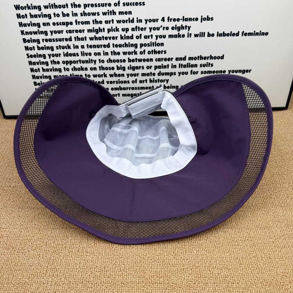 Summer mesh breathable sunscreen hat women's jacquard eaves sun hat UV protection foldable sun hat