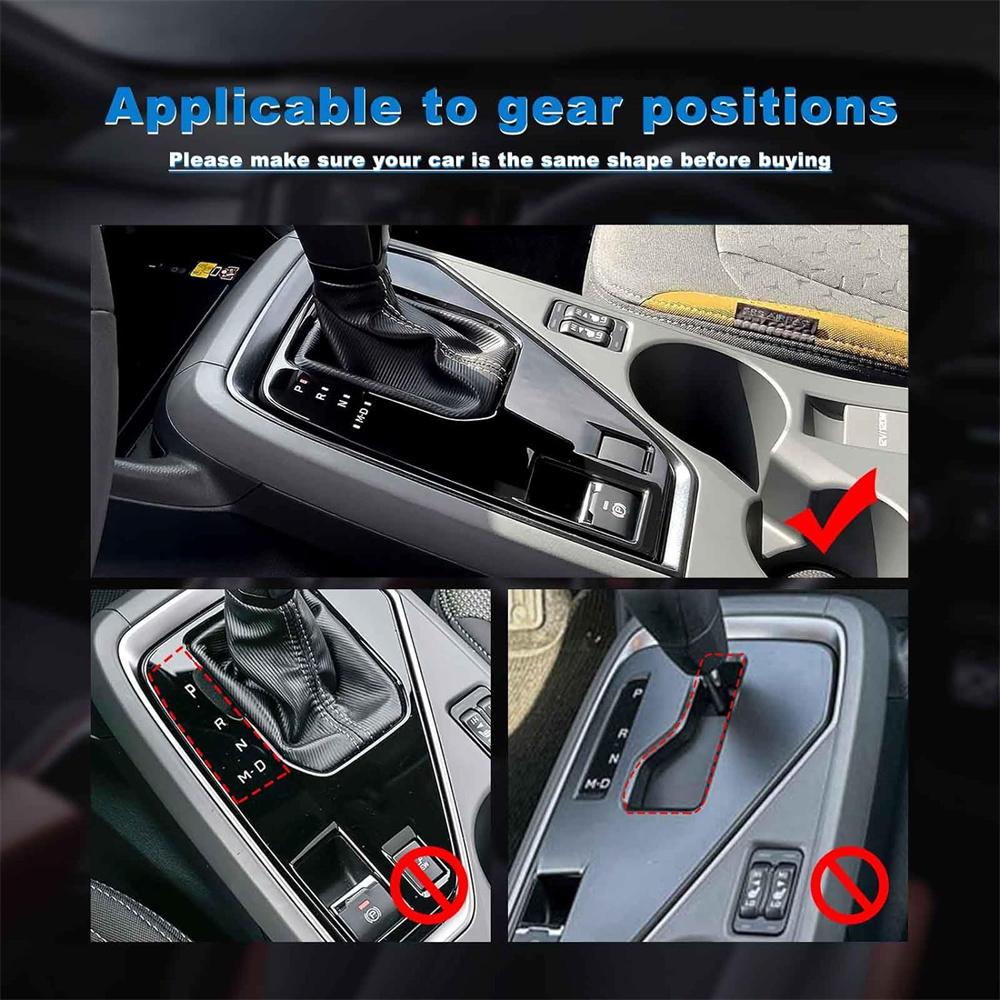1x Carbon Fiber Gear Shift Soft Sticker Cover For Subaru Crosstrek 2024