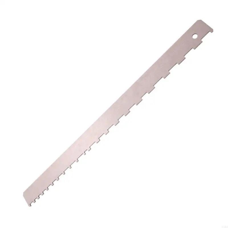 Guitar Wire Measuring Ruler Measuring Ruler Leveling Ruler Stainless Steel Triangular Ruler Bass Guitar Neck Unilateral Notch Ruler