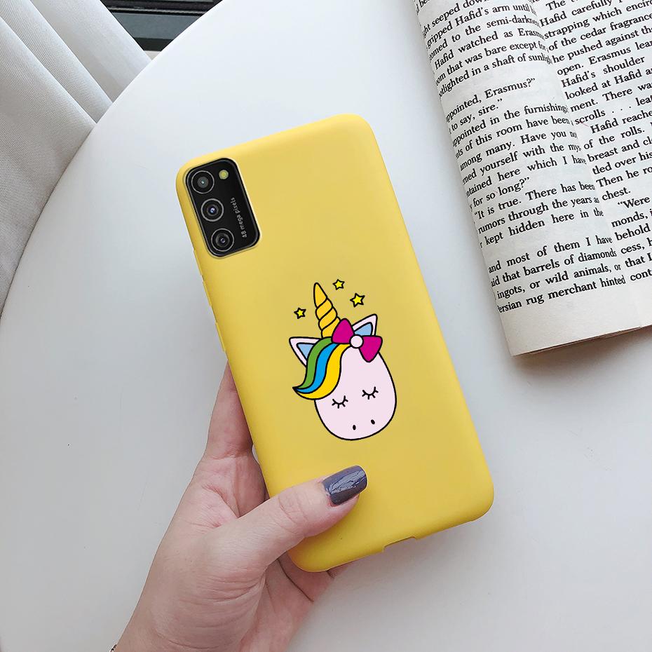 For Samsung Galaxy A41 Case Soft Painted Back Cover Silicone Phone Case For Samsung A41 Cases For Coque Samsung Galaxy A41 Cover