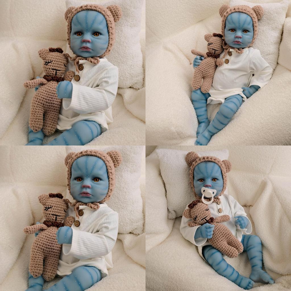 Avatar Style Silicone Baby Doll Realistic Newborn For Collectors And Gift Enthusiasts