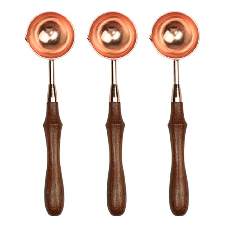 3 Pcs/Set Wax Sealing Melting Spoon Wax Seal Spoon Sealing Stamp Melting Spoon for Wax Seal Stamp Envelope