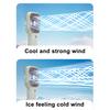 Portable Handheld Fan with Ice Cooling 6 Gear Wind Mini Personal Fans with Detachable Base Lightweight Rechargeable Fan for Office Travel Camping