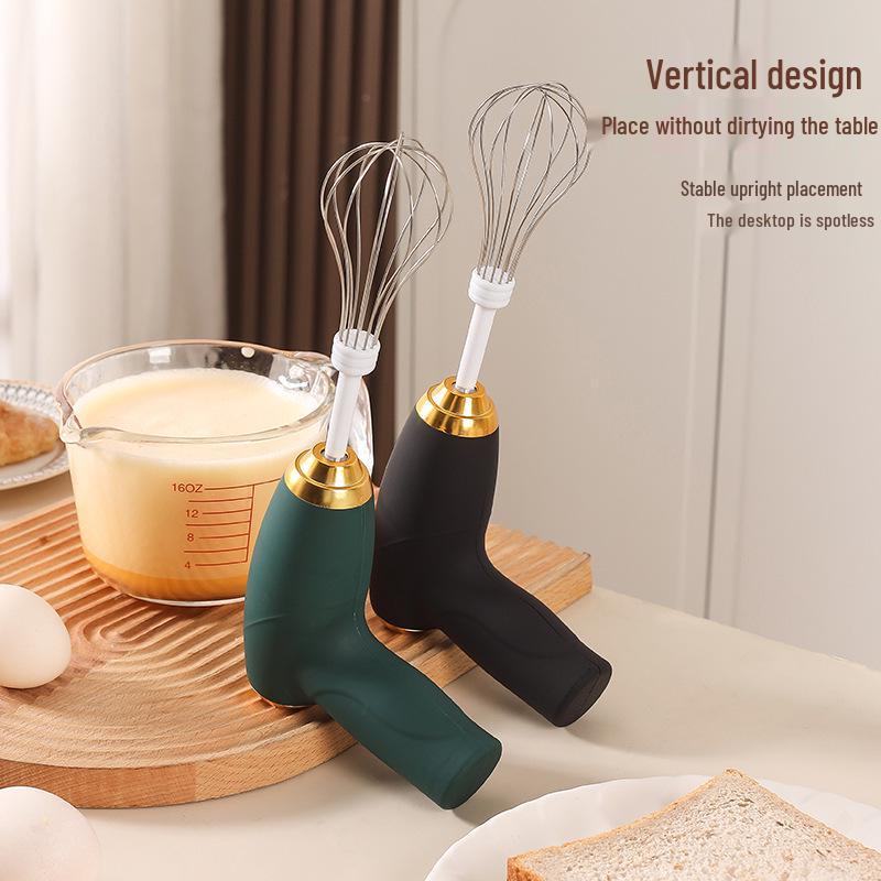 Wireless Mini Electric Egg Beater - Three-Speed Adjustable Handheld Whipping Mixer