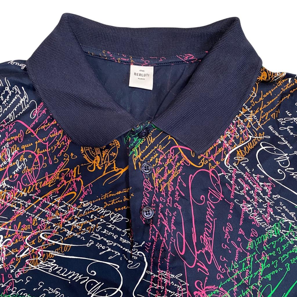 Used BerlutiPolo Shirt Multicolor Cotton Mens