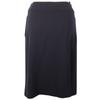 CHANEL COCO Mark Double Button skirt P07931V04916 97P vintage Navy blue wool Women Used