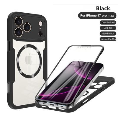 For Magsafe Magnetic 360 All Inclusive Protection Clear Phone Case for IPhone 17 Air 16 15 12 13 14 11 Pro Max Silicone Cover