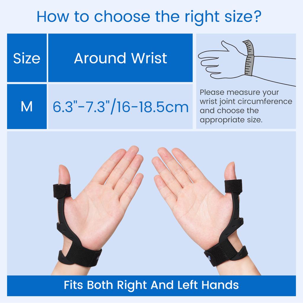 Durable And Safe Velpeau Waterproof Thumb Brace Semi-Rigid Silicone Thumb Splint For De Quervains Tenosynovitis Arthritis Pain And Tendonitis