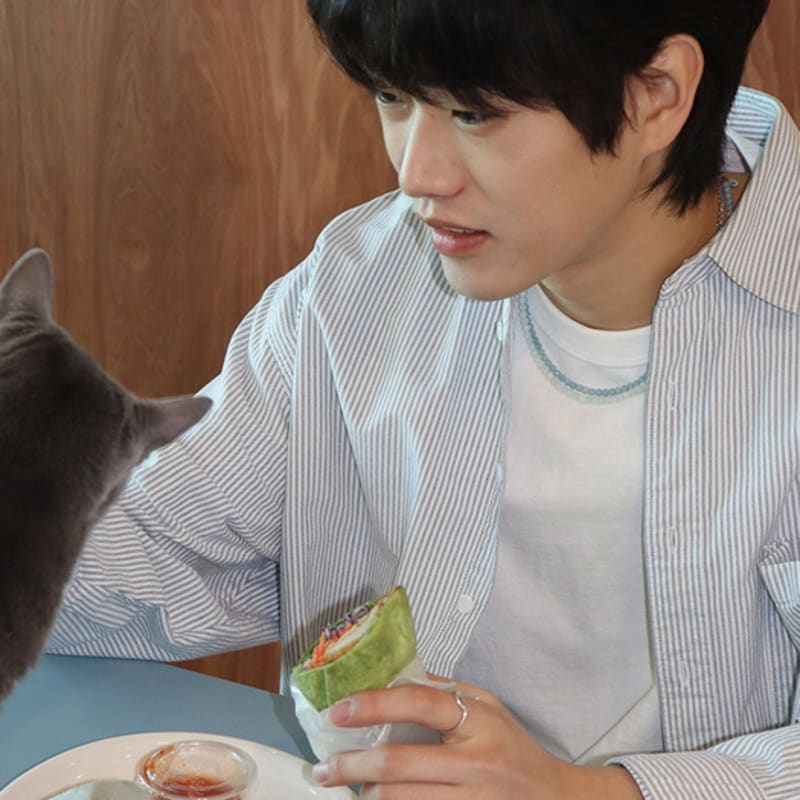 BICYCLE TROPHY BT Gemstone Necklace 06 (4mm Filled Jade_Aqua)