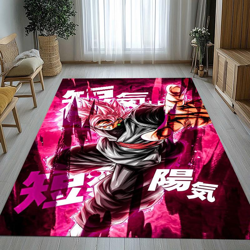 Anime D-Dragon Ball Game Cartoon Living Room Non-Slip Area Rug Soft Carpet for Bedroom Kids Playroom Sofa,Home Decor Doormat