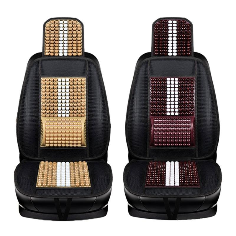 Premium Quality Summer Cool Car for Seat Cover Natural Wood Bead Massage Breathable for Seat Mat 2 Colors