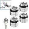 Set of 4 Metal Tap Adapters 18mm X 1.0mm to 1/2 Thread Connectors Designed for Compatibility with For Most Tap Fixtures