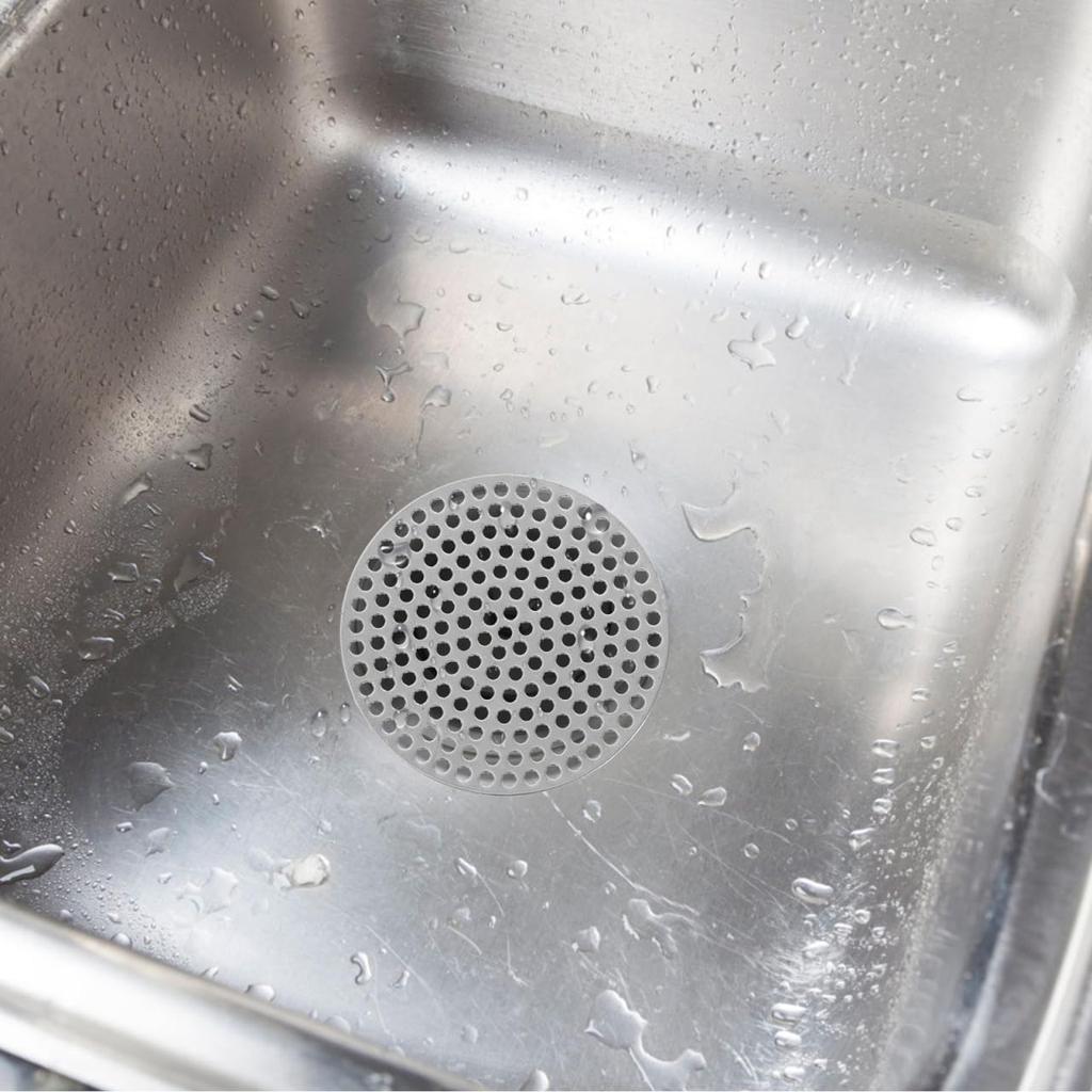 4Pcs Stainless Steel Drain Covers Hair Catcher Filter for Shower Bathroom Bathtub and Sink Round Floor Rustproof Easy To Use