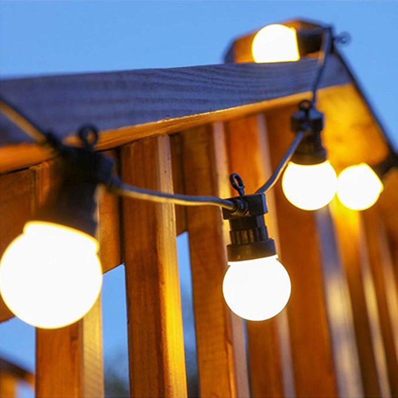 G50 Waterproof LED Solar String Lights for Outdoor Camping, Tents, and Courtyard Decoration.