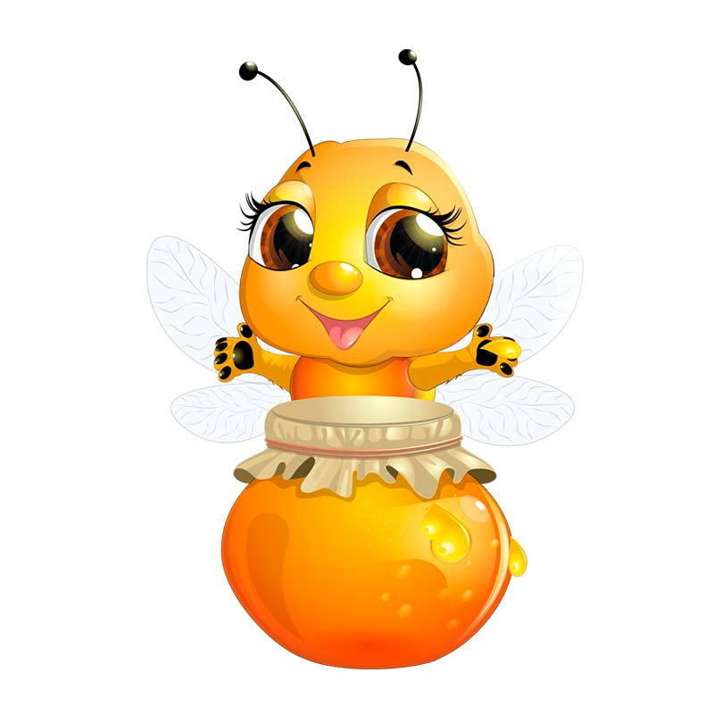 Cute Little Bee Cartoon Insect Car Stickers Waterproof Vinyl Decals Auto Body Window Decor Motorcycle Helmet Stickers M461
