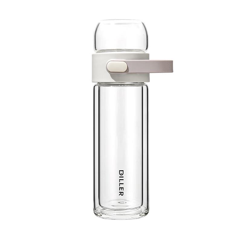 Dilebe Glass Water Bottle with Tea Infuser