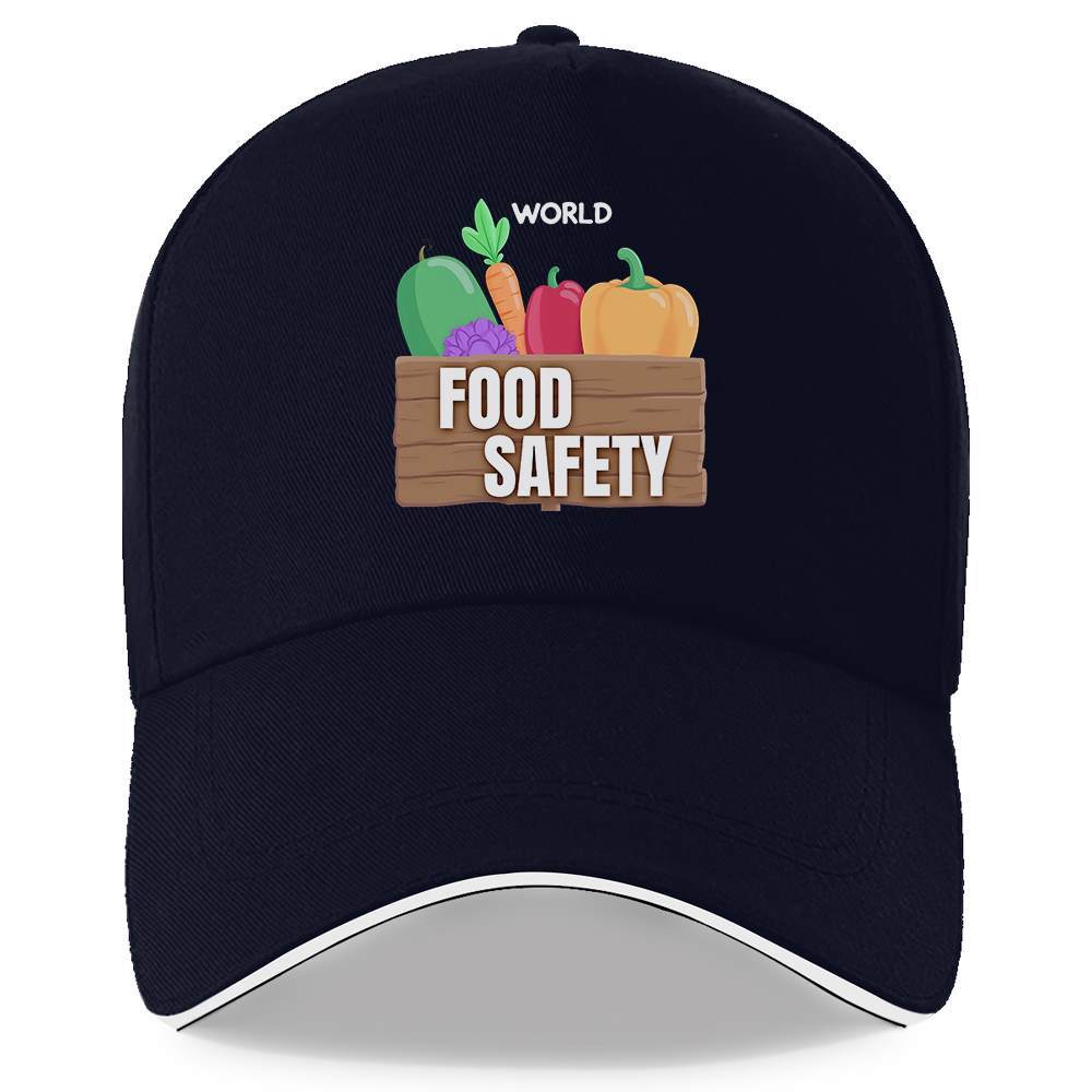 World Food Safety Vegetables Graphic Baseball Cap Polyester Unisex Casual Adjustable Hat