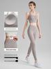 Summer Women's Yoga Set: Water Drop Back Tank & Anti-Roll-Up Pants